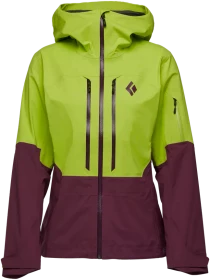 Black Diamond Recon LT Shell Skijacke aloe/blackberry (Damen)