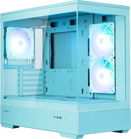 Zalman P30 [V2] Mint, türkis, Glasfenster