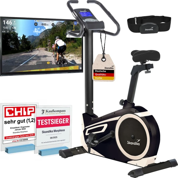 Skandika Morpheus Ergometer weiß/blau