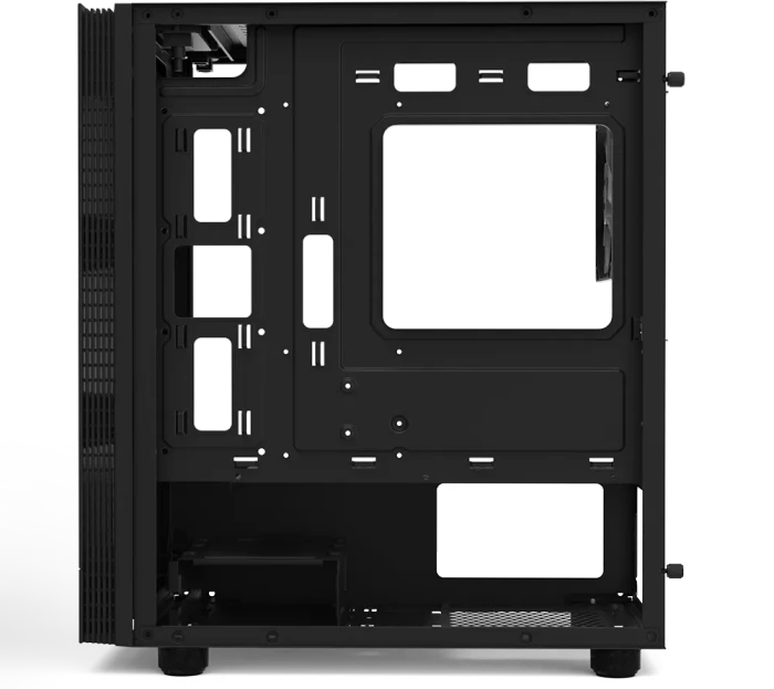 Zalman T4 Plus Black, Glasfenster