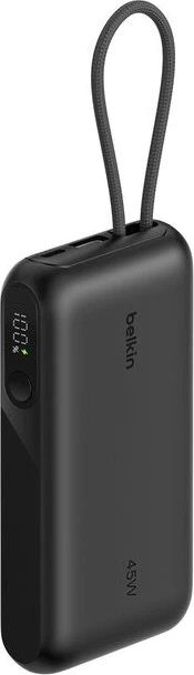 Belkin UltraCharge Powerbank mit integriertem Kabel (20 cm) 10K schwarz