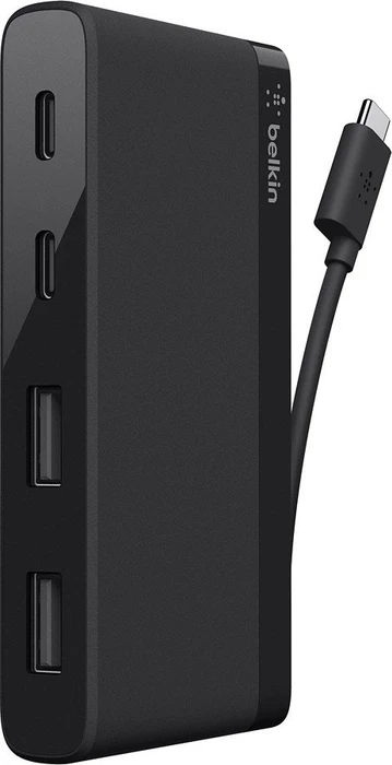 Belkin Mini USB-Hub, 2x USB-A 3.0, 2x USB-C 3.0, USB-C 3.0 [Stecker]