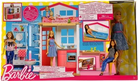 Mattel Barbie - 2-Etagen Ferienhaus & Puppe