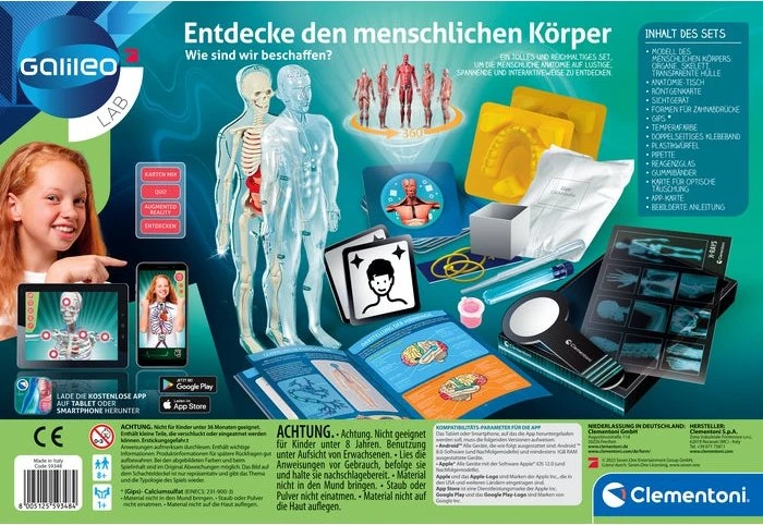 Clementoni Galileo Entdecke den menschlichen Körper