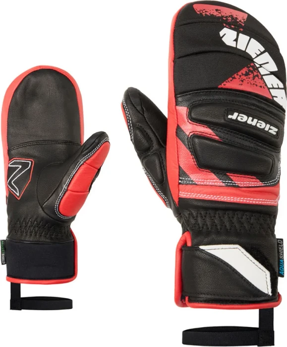 Ziener Lopaki-Z AS PR Mitten Skihandschuhe schwarz/rot (Junior)