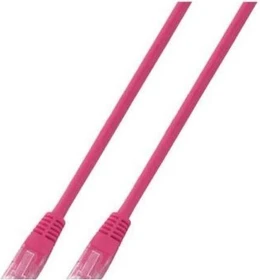 EFB Elektronik PVC CCA Patchkabel, Cat6, U/UTP, RJ-45/RJ-45, 10m, rosa