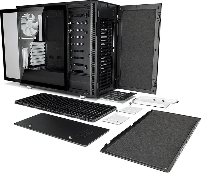 Fractal Design Define R6 Black TG, Glasfenster, schallgedämmt