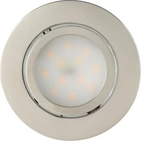 Eglo Pineda rund 8.4cm 6W 3000K Einbauleuchte nickel matt, 3 Stück