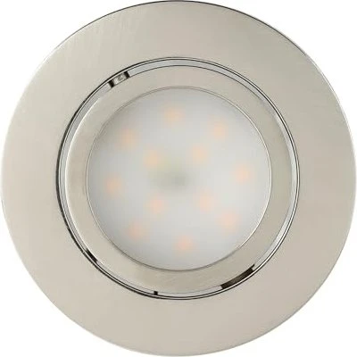Eglo Pineda rund 8.4cm 6W 3000K Einbauleuchte nickel matt, 3 Stück