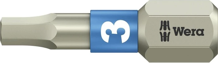Wera 3840/1 TS Innensechskant Bit 1/4", 3x25mm, 1 Stück