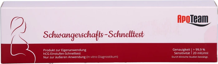 APO Team Schwangerschafts-Schnelltest 20mlU/ml, 1 Stück