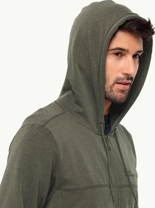 Jack Wolfskin Waldsee Hooded Jacke island moss (Herren)