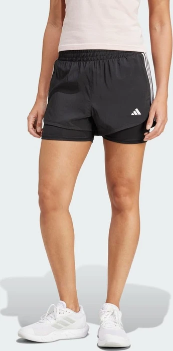 adidas Pacer 3-Streifen Training Woven Trainingshose kurz schwarz (Damen)