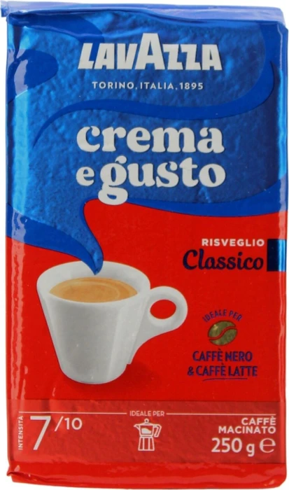 Lavazza Crema e Gusto Classico Kaffeepulver, 250g
