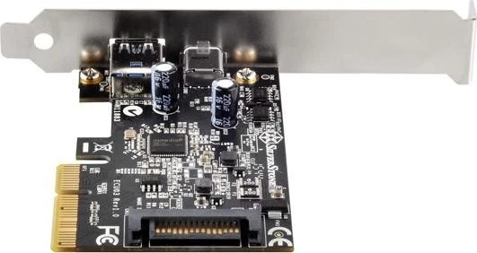 SilverStone ECU03, 1x USB-A 3.1, 1x USB-C 3.1, PCIe 2.0 x2