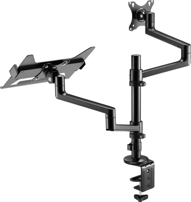 Wentronic Goobay Deluxe Monitorhalterung mit Laptop-Arm