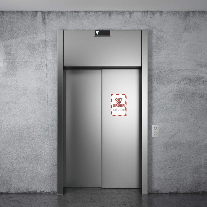 Durable Duraframe Magnetic Security Schutzrahmen, A4, weiß/rot, 5 Stück