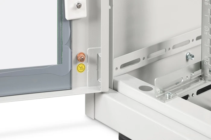 Digitus Professional Unique Light Serie 19" Netzwerkschrank 42HE, Glastür, IP20, RAL 7035, 1000mm tief