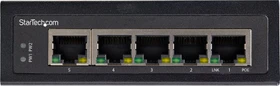 StarTech Industrial Railmount Gigabit Switch, 5x RJ-45, 120W PoE+ (IESC1G50UP)