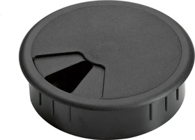 Hettich Kabeldurchführung, 60mm, schwarz