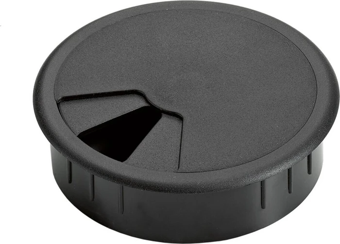 Hettich Kabeldurchführung, 60mm, schwarz