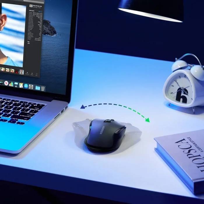 Ugreen MU006 Ergonomic Wireless Mouse, schwarz, USB/Bluetooth