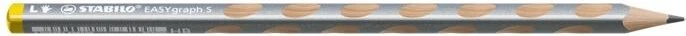 STABILO EASYgraph S Bleistift HB graphit, metallic silber, Linkshänder, 6er-Pack