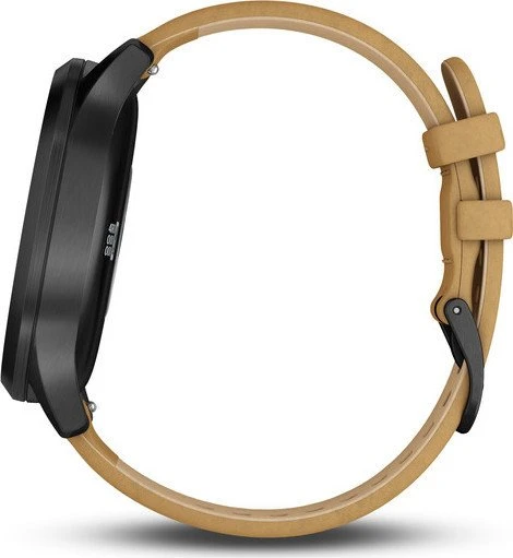 Garmin vivomove HR Premium Aktivitäts-Tracker black/tan