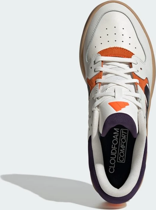 adidas Court 24 core white/aurora black/impact orange