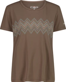 CMP Piqué Print Funktionsshirt kurzarm toffee (Damen)