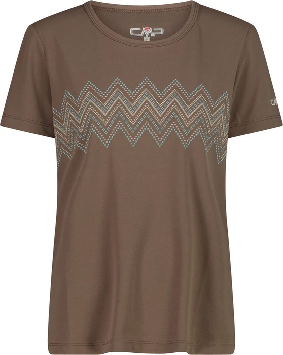 CMP Piqué Print Funktionsshirt kurzarm toffee (Damen)