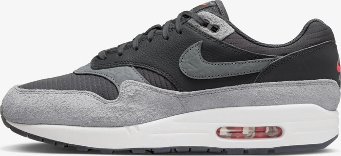 Nike Air Max 1 Premium dark smoke grey/flash crimson/summit white/smoke grey (Herren)