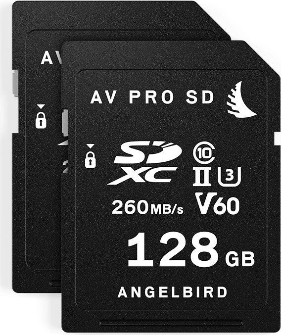 Angelbird AV PRO SD MK2 V60 R260/W140 128GB, UHS-II U3, Class 10, 2er-Pack