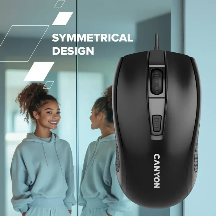 Canyon M-4 Wired Mouse, schwarz, USB