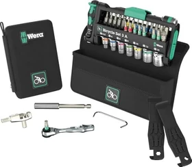 Wera Bicycle Set 3 A Bitset/Steckschlüsselsatz inkl. Tasche, 40-tlg.