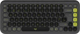 Logitech POP Icon Keys, Graphite & Green, Logi Bolt, USB/Bluetooth, UK (920-013150)