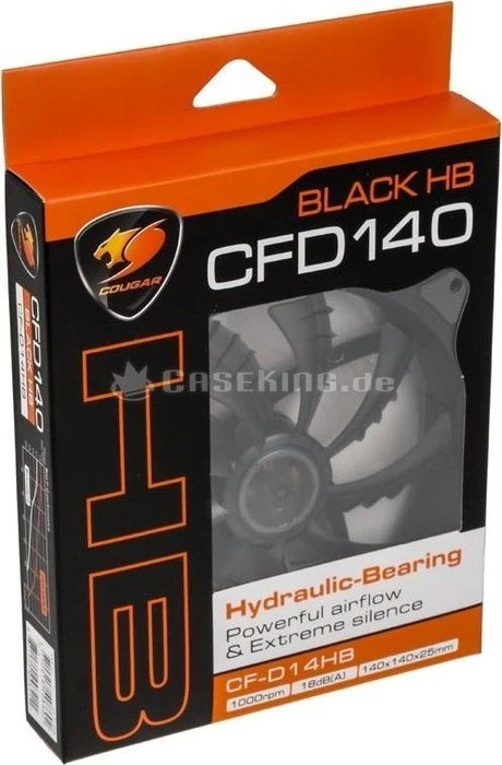 Cougar CFD D14HB schwarz, 140mm