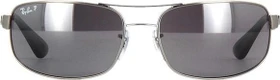 Ray-Ban RB3445 61mm grey-blue/polarized silver mirror