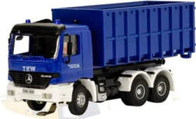 Viessmann - Spur H0 - CarMotion - THW MB ACTROS 3-achs mit Abrollcontainer und Rundumleuchten
