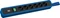 Bachmann Primo 2, 6-fach, mit Schlaufe, Schalter, 2m, blau/schwarz Vorschaubild