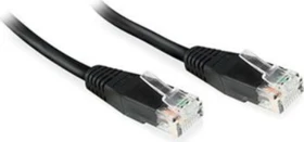 MicroConnect Patchkabel, Cat6, U/UTP, RJ-45/RJ-45, 0.25m, schwarz