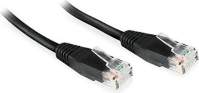 MicroConnect Patchkabel, Cat6, U/UTP, RJ-45/RJ-45, 0.25m, schwarz