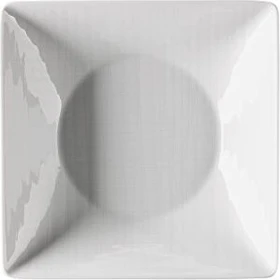 Rosenthal Mesh Weiß Teller quadratisch tief 20x20cm