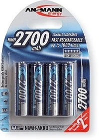 Ansmann Mignon AA NiMH 2700mAh, 4er-Pack