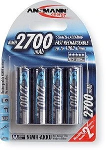 Ansmann Mignon AA NiMH 2700mAh, 4er-Pack