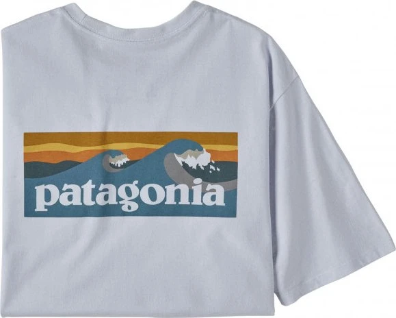 Patagonia Boardshort Logo Pocket Responsibili-Tee T-Shirt kurzarm weiß (Herren)