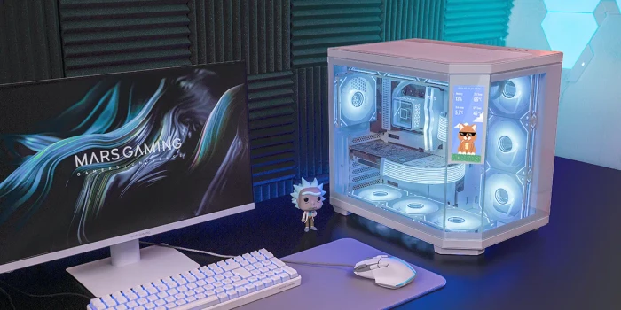 Mars Gaming MC-3TCORELCD Black, Glasfenster
