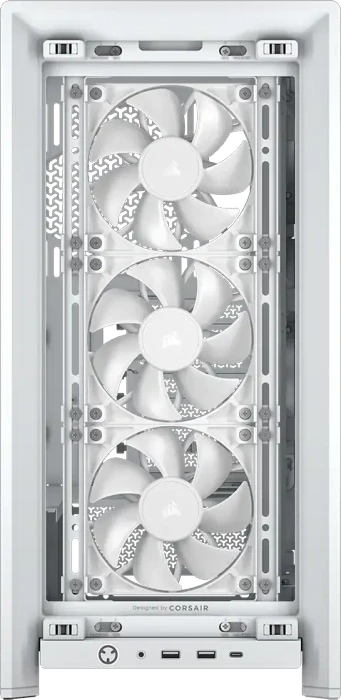 Corsair Frame 4000D RS, weiß, Glasfenster