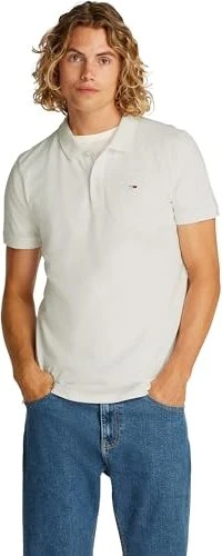 Tommy Hilfiger Tommy Flag Slim Fit Piqué Poloshirt kurzarm (Herren)