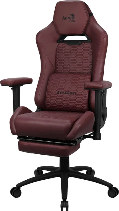 AeroCool ROYAL Leatherette Tuscan Red Gamingstuhl, dunkelrot